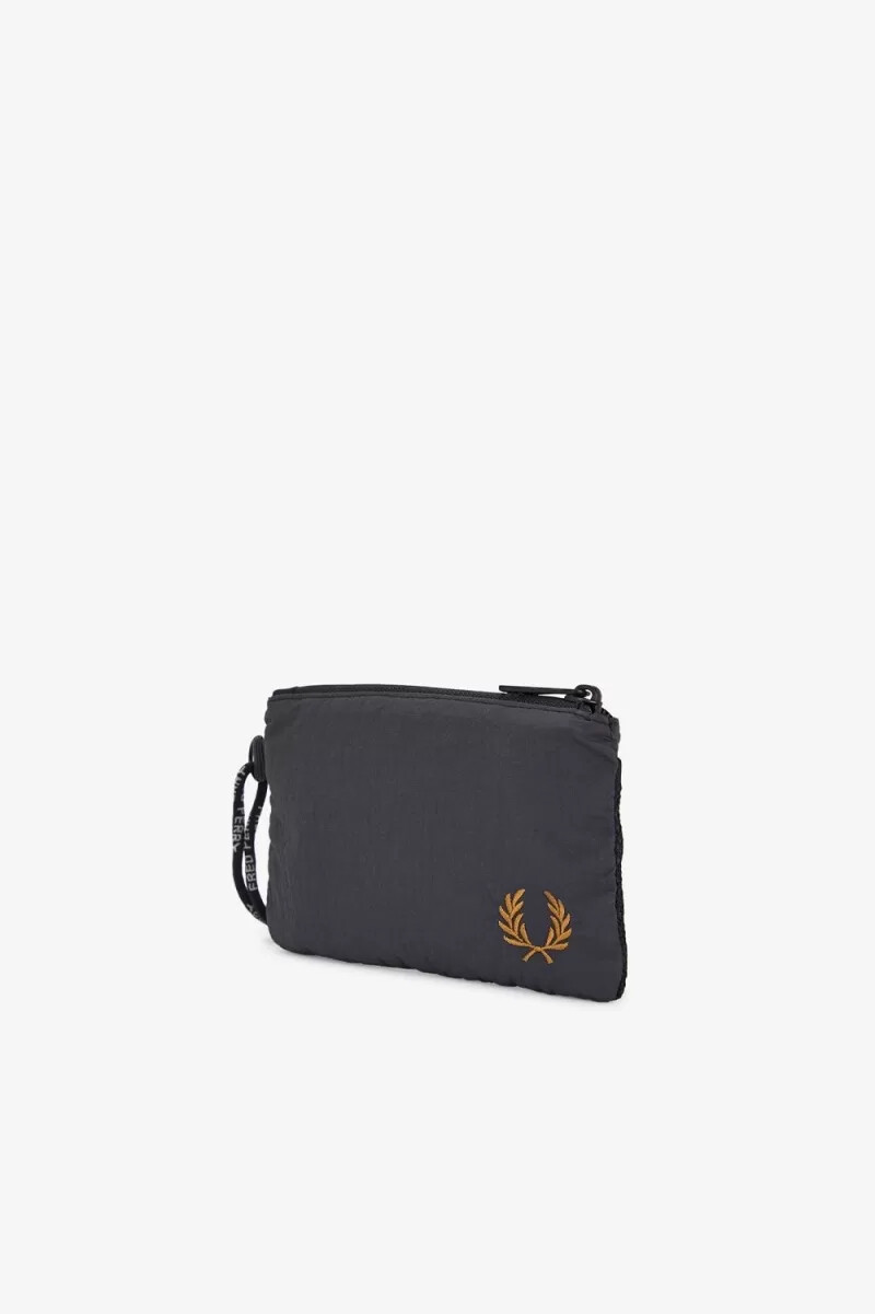 cordón de nailon arrugado fred perry para bolsos de hombre color gris ancla