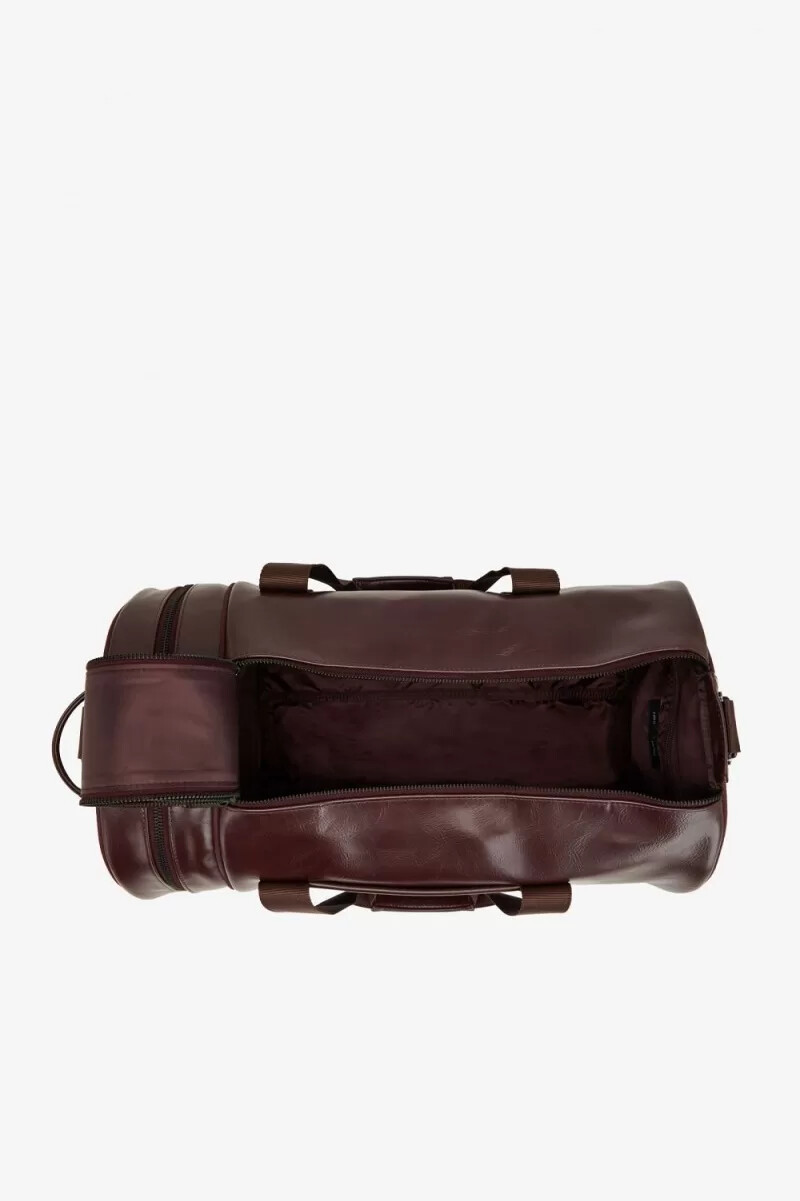 bolsos fred perry tonal barrel para mujer en marrón