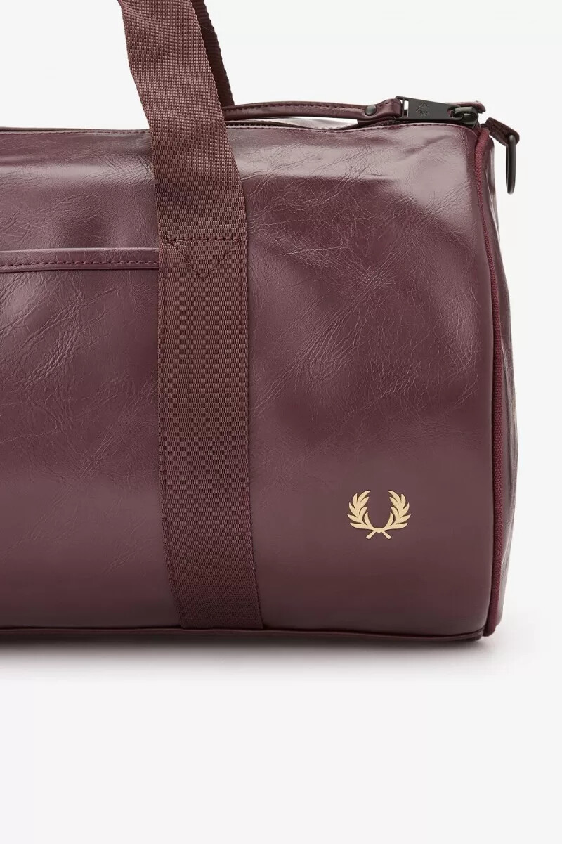bolsos fred perry tonal barrel para mujer en marrón