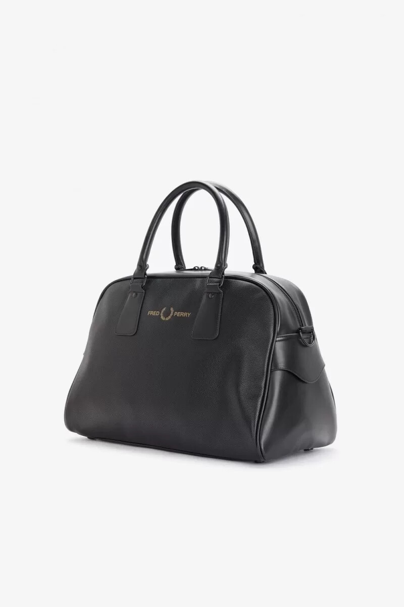 bolsos fred perry scotch grain grip para mujer color negro