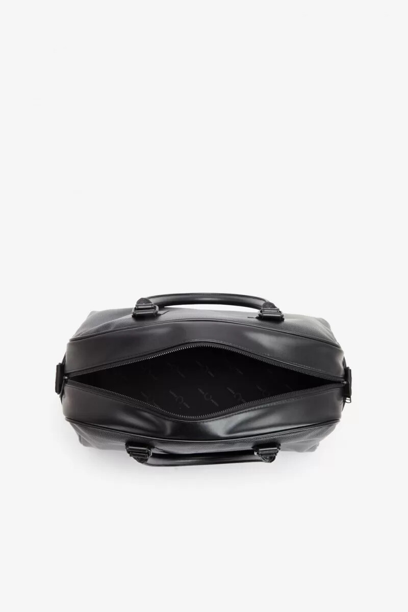 bolsos fred perry scotch grain grip para mujer color negro