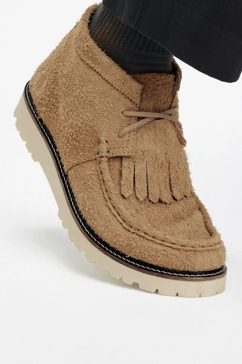 botas fred perry mid kenney para hombre color verde