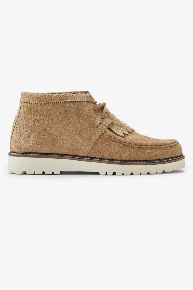 botas fred perry mid kenney para hombre color verde