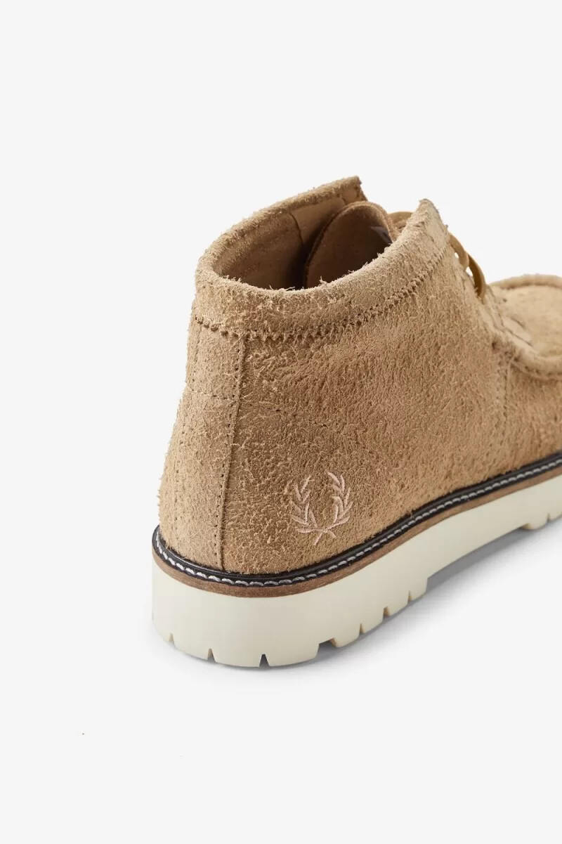 botas fred perry mid kenney para hombre color verde
