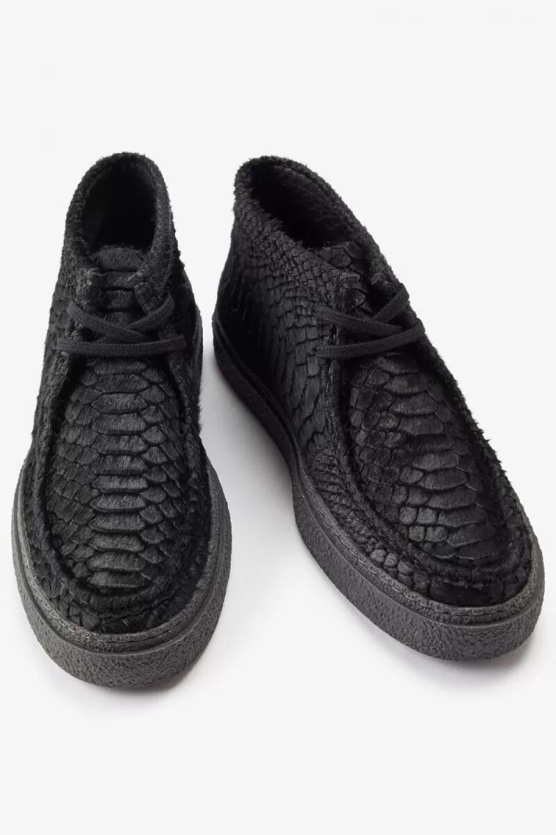 botas fred perry mid dawson para hombre negras
