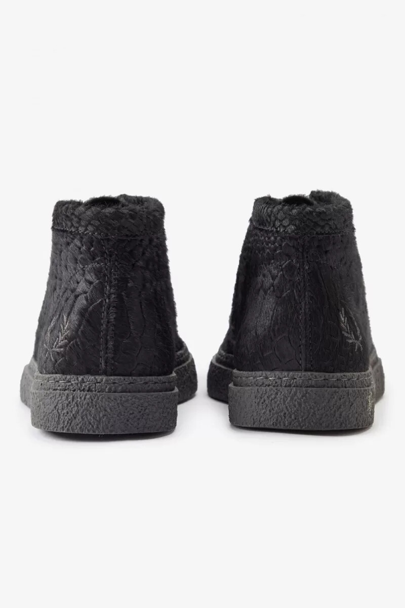 botas fred perry mid dawson para hombre negras