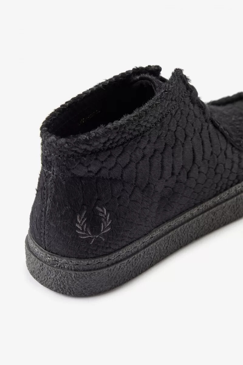 botas fred perry mid dawson para hombre negras