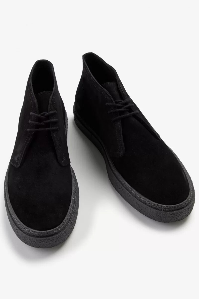 botas fred perry hawley para hombre negras