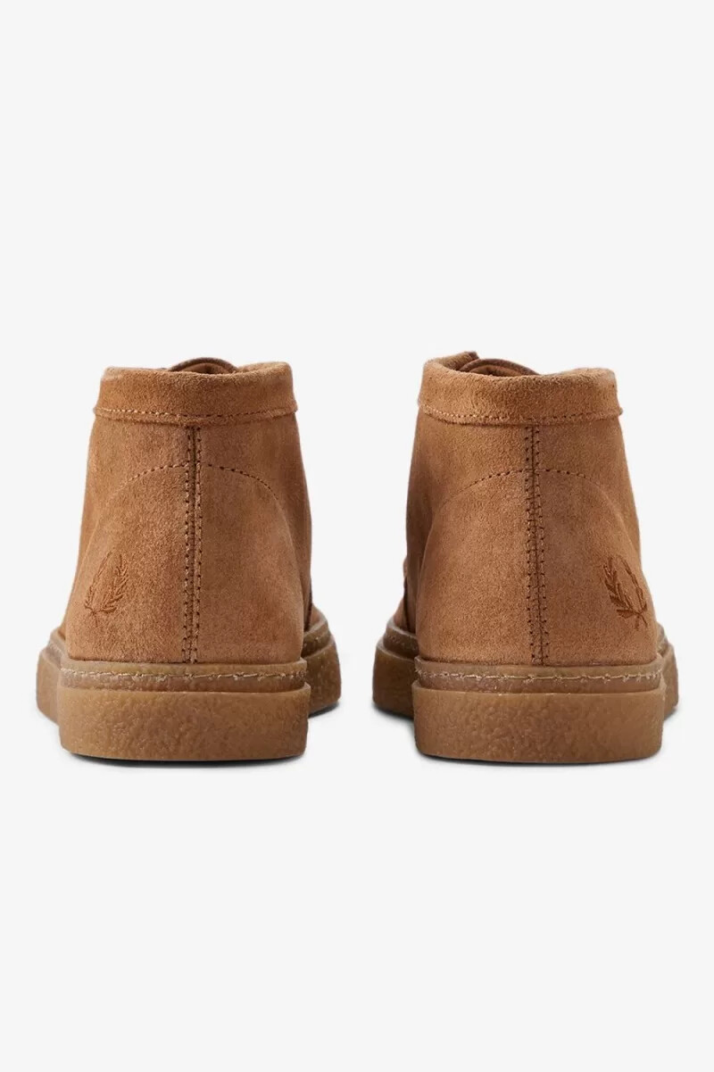 botas fred perry mid dawson para hombre color café oscuro