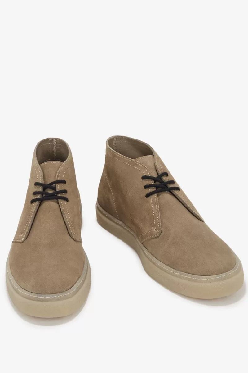 botas fred perry hawley para hombre en gris cálido