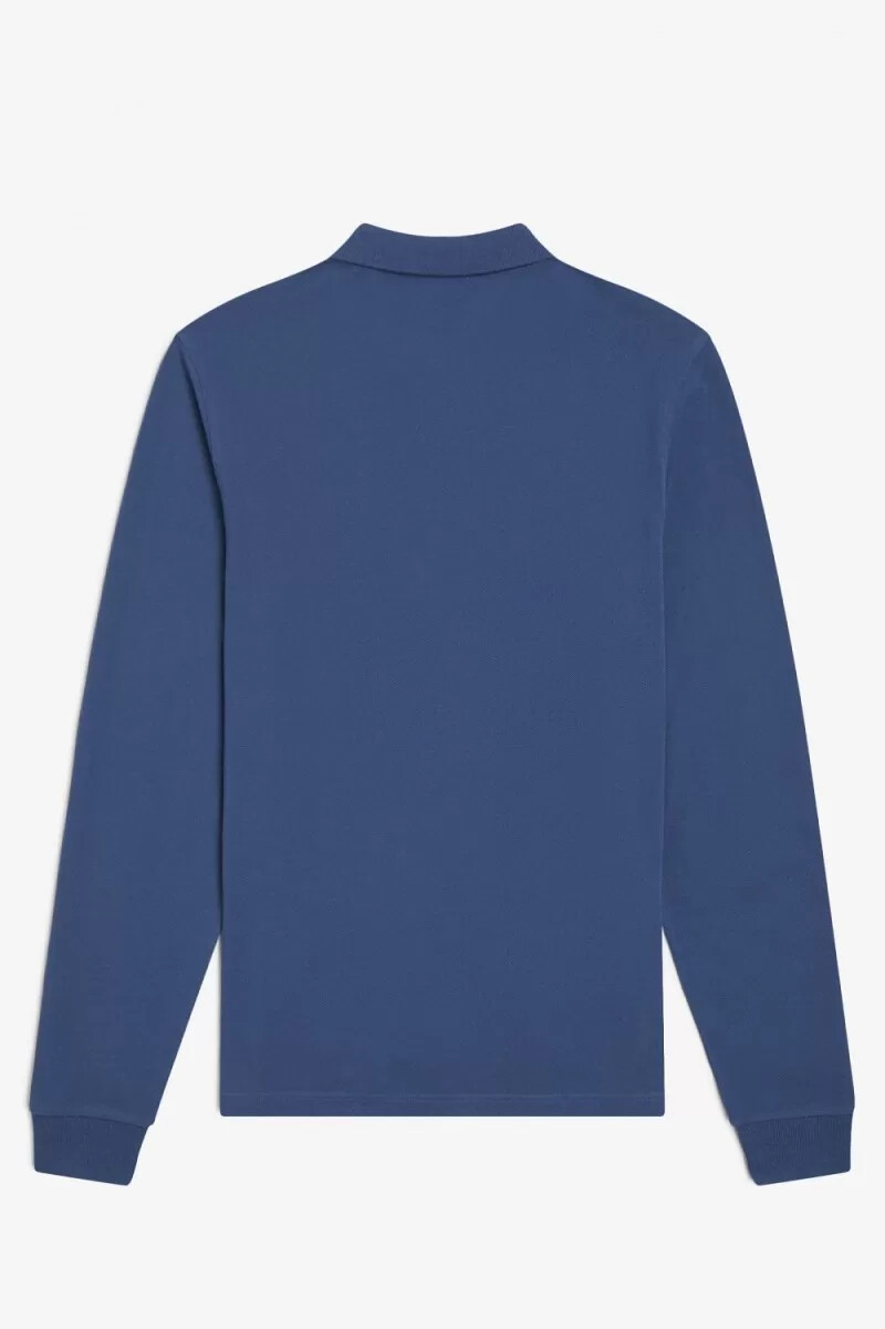 camisa fred perry m6006 para hombre azul medianoche
