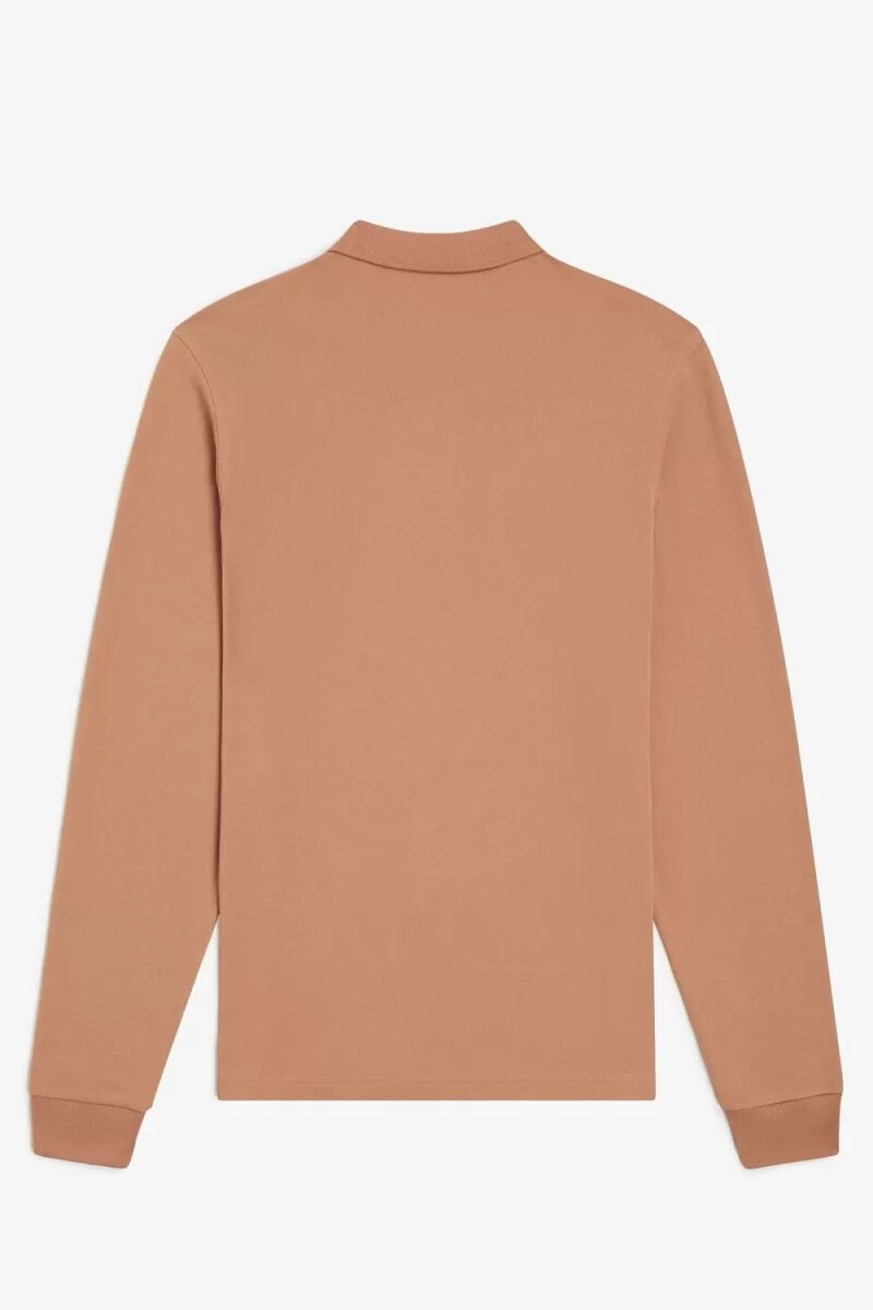 camisa fred perry m6006 para hombre color óxido claro