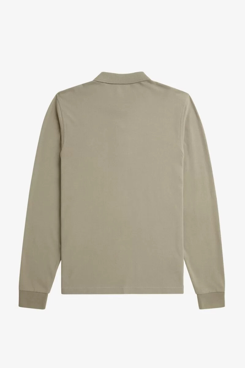 camisa fred perry m6006 para hombre gris cálido rojo oscuro