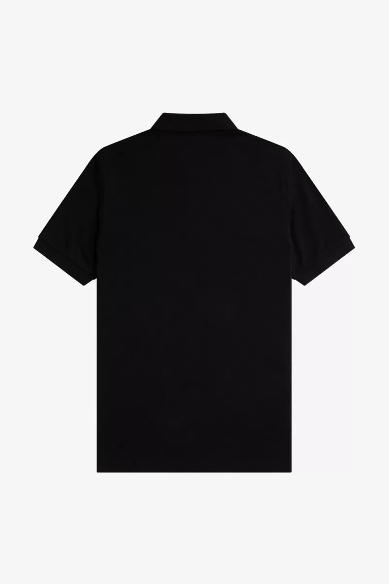 camisa fred perry m6000 para hombre color negro y marrón whisky