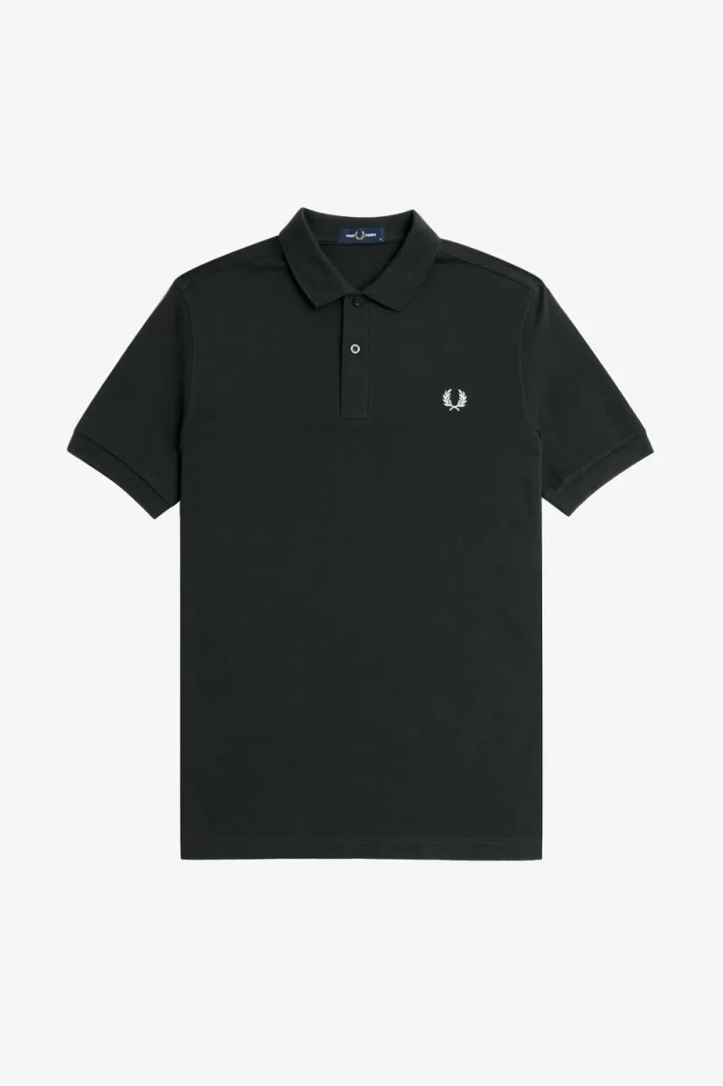 camisa fred perry m6000 para hombre verde noche blanco nieve