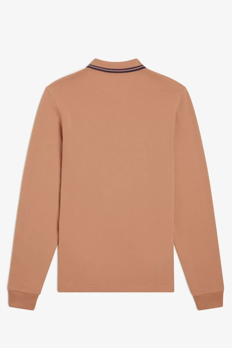 camisa fred perry m3636 para hombre color óxido claro azul marino francés