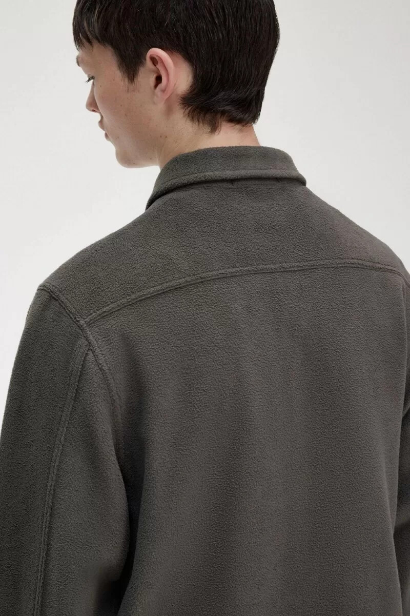 camisa polar fred perry para hombre verde campo