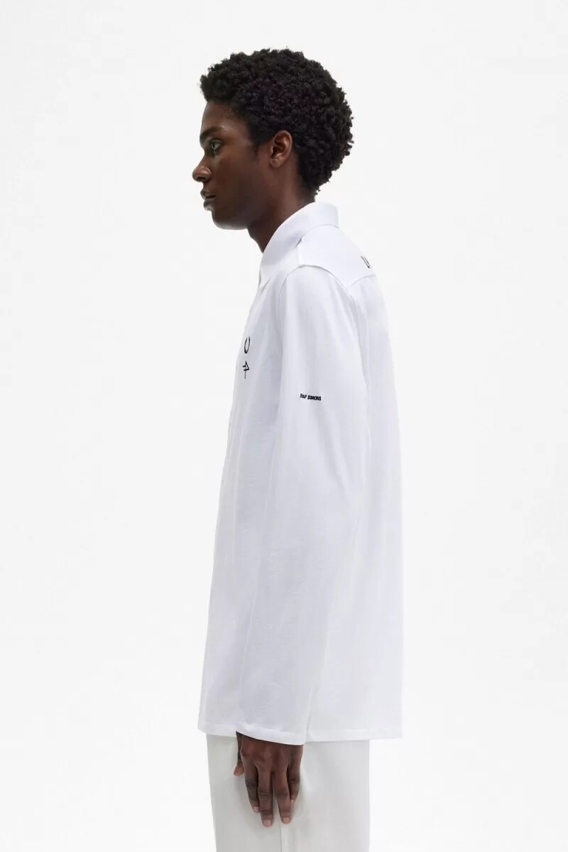 camisa fred perry para hombre blanca