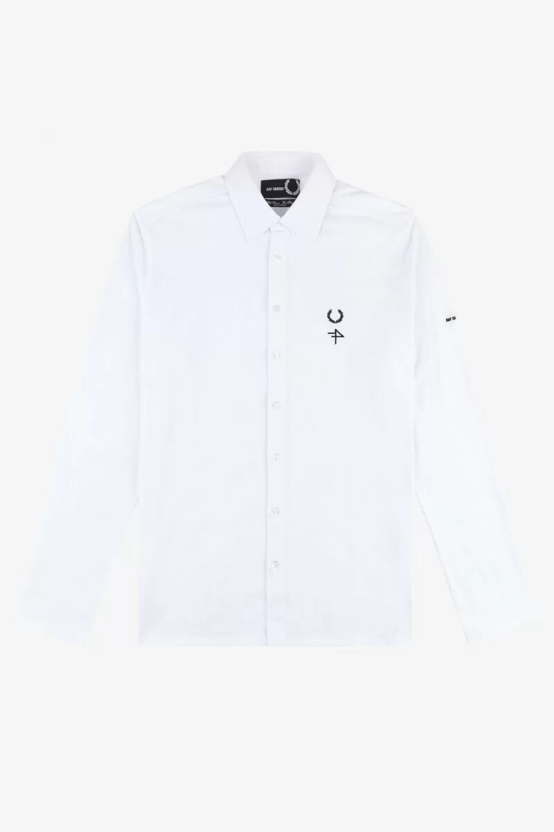 camisa fred perry para hombre blanca
