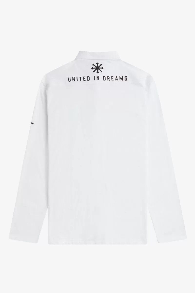 camisa fred perry para hombre blanca
