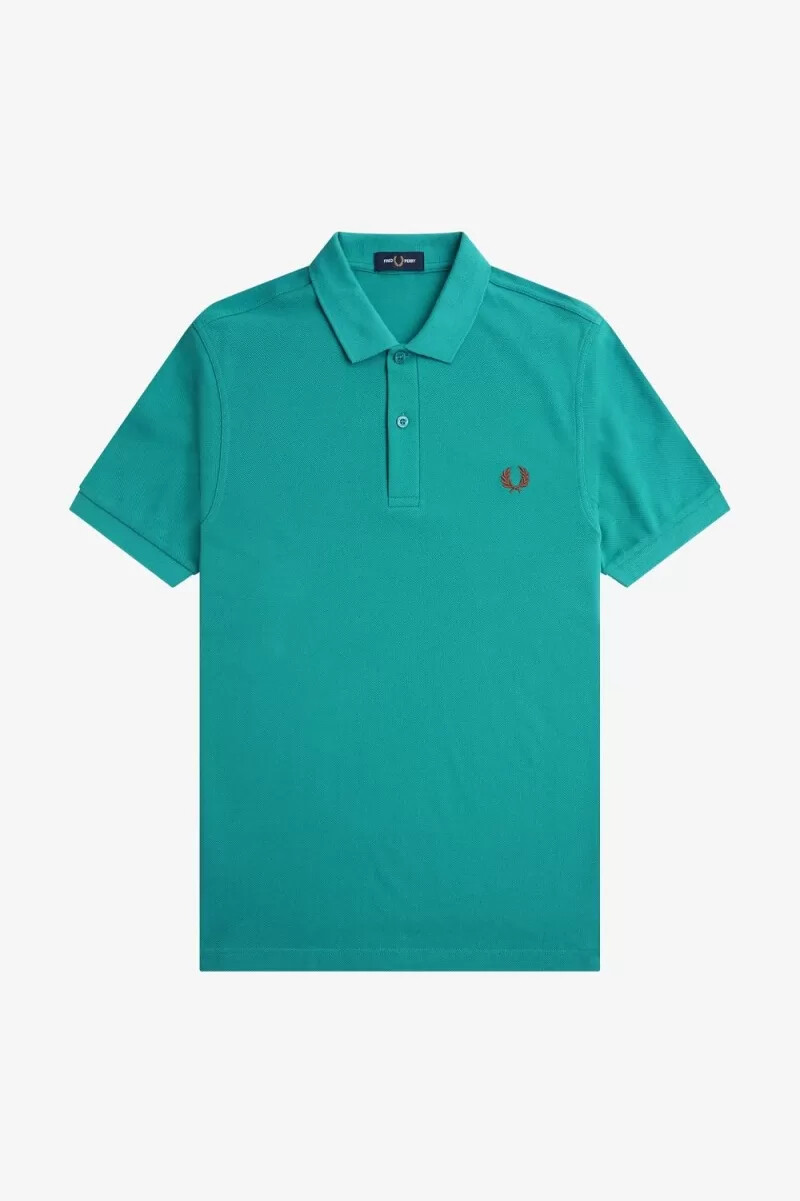 camisa fred perry m6000 para hombre color marrón whisky menta intenso
