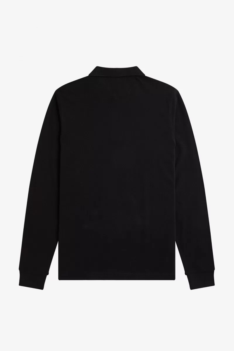 camisa fred perry m6006 para hombre color negro y marrón whisky
