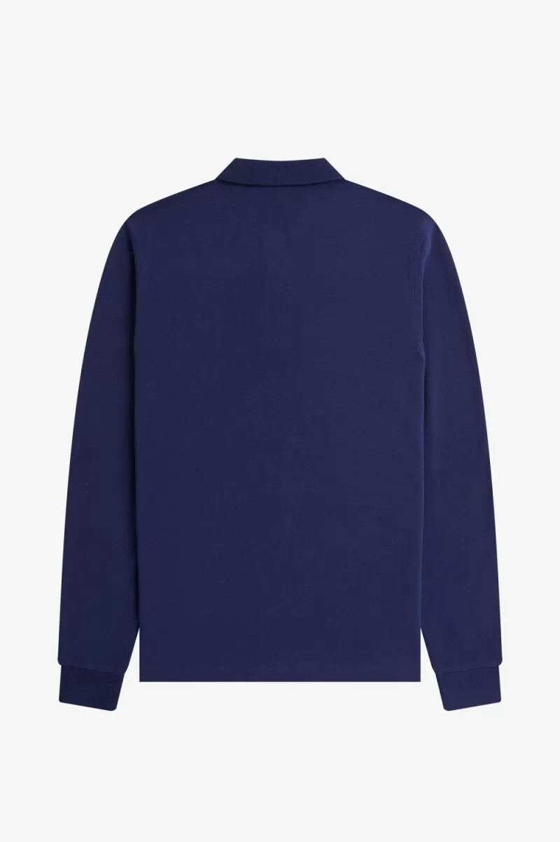 camisa fred perry m6006 para hombre color azul marino francés marrón whisky