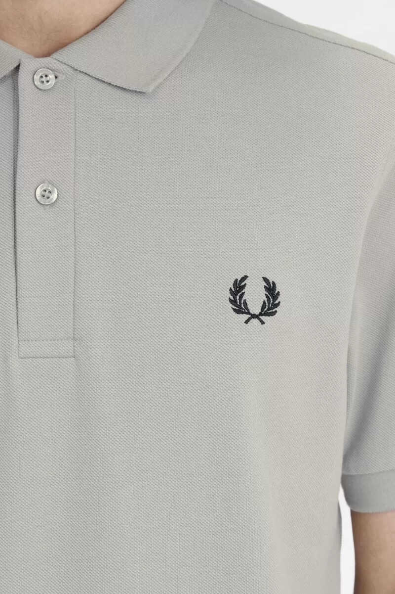camisa fred perry m6000 para hombre gris y negra