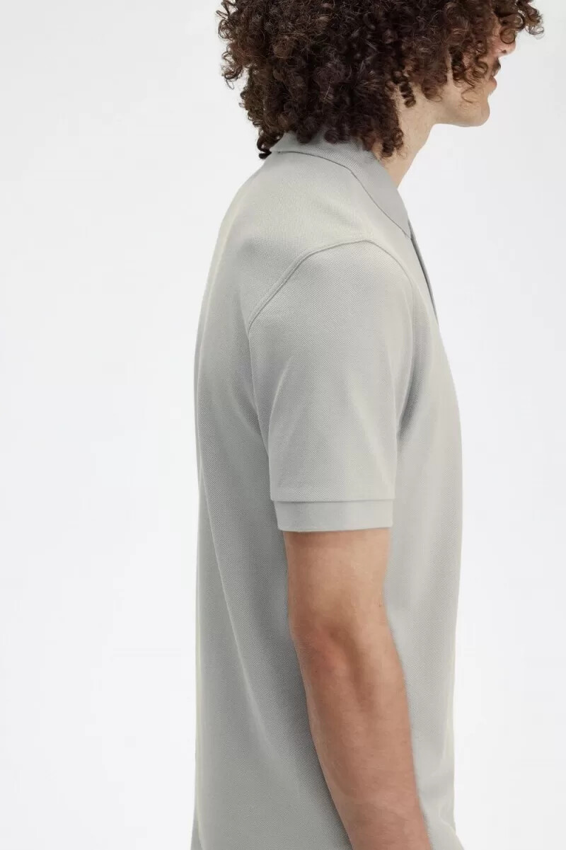 camisa fred perry m6000 para hombre gris y negra