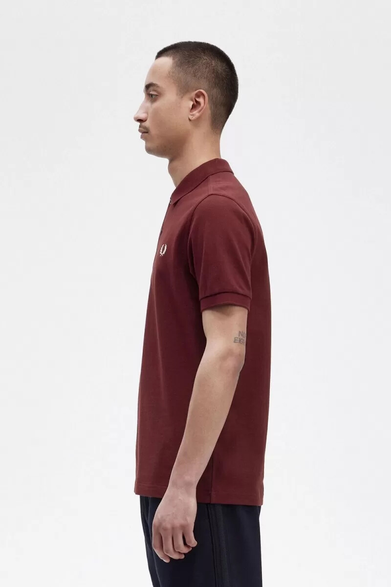 camisa fred perry m6000 para hombre color beige sangre