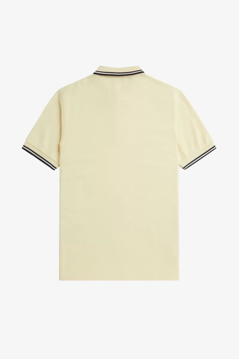 camisa fred perry m3600 para hombre color crema aguamarina azul marino francés