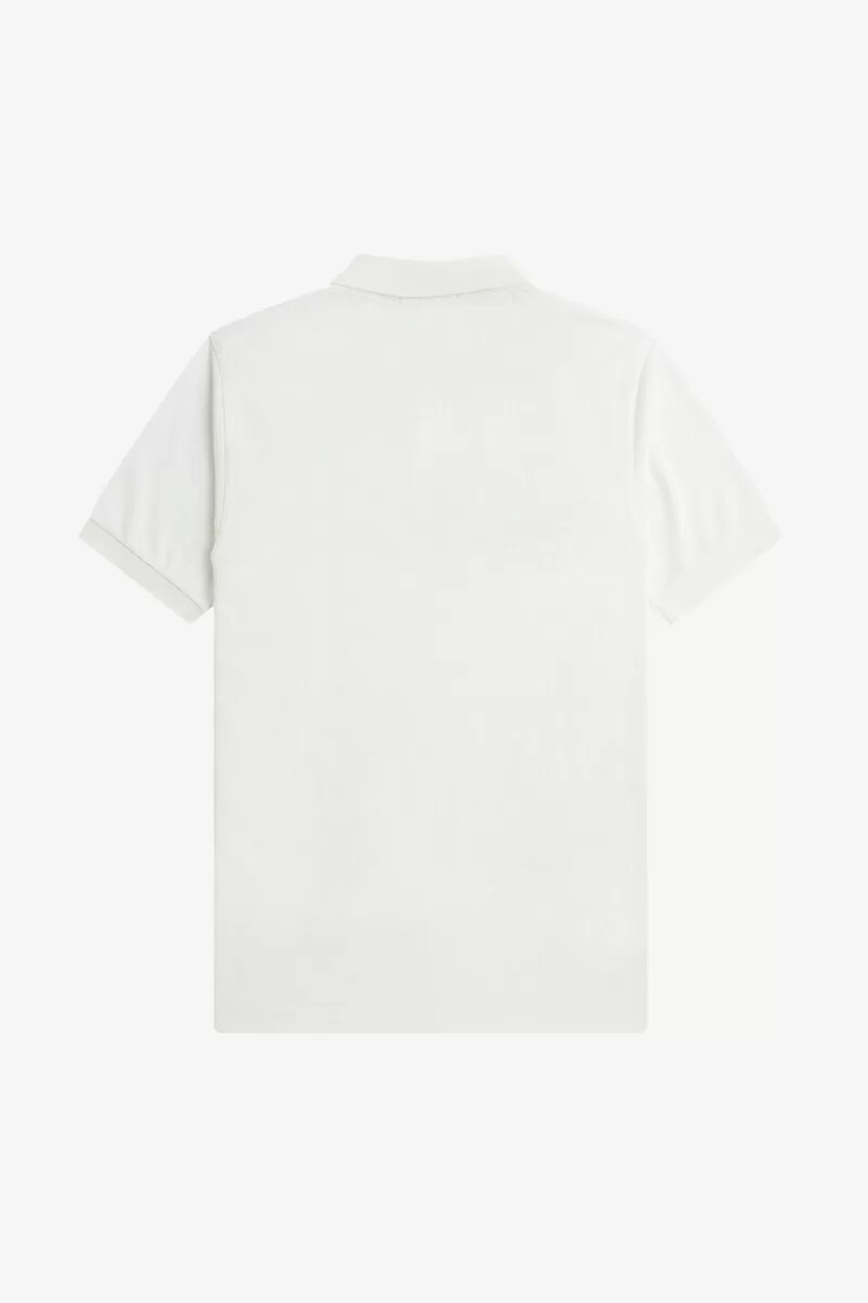 camisa fred perry m6000 para hombre blanca nieve y verde