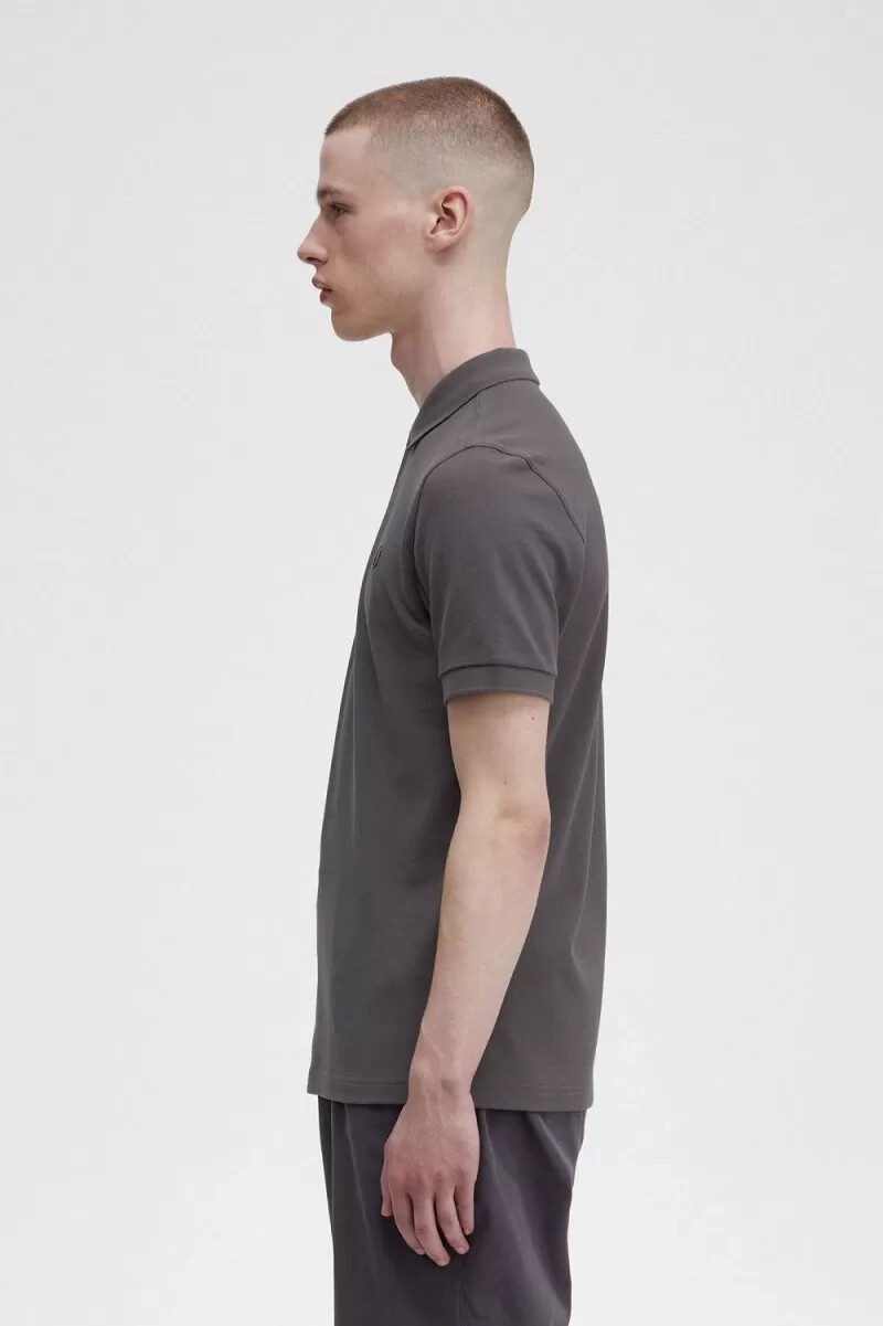 camisa fred perry m6000 para hombre en negro metalizado
