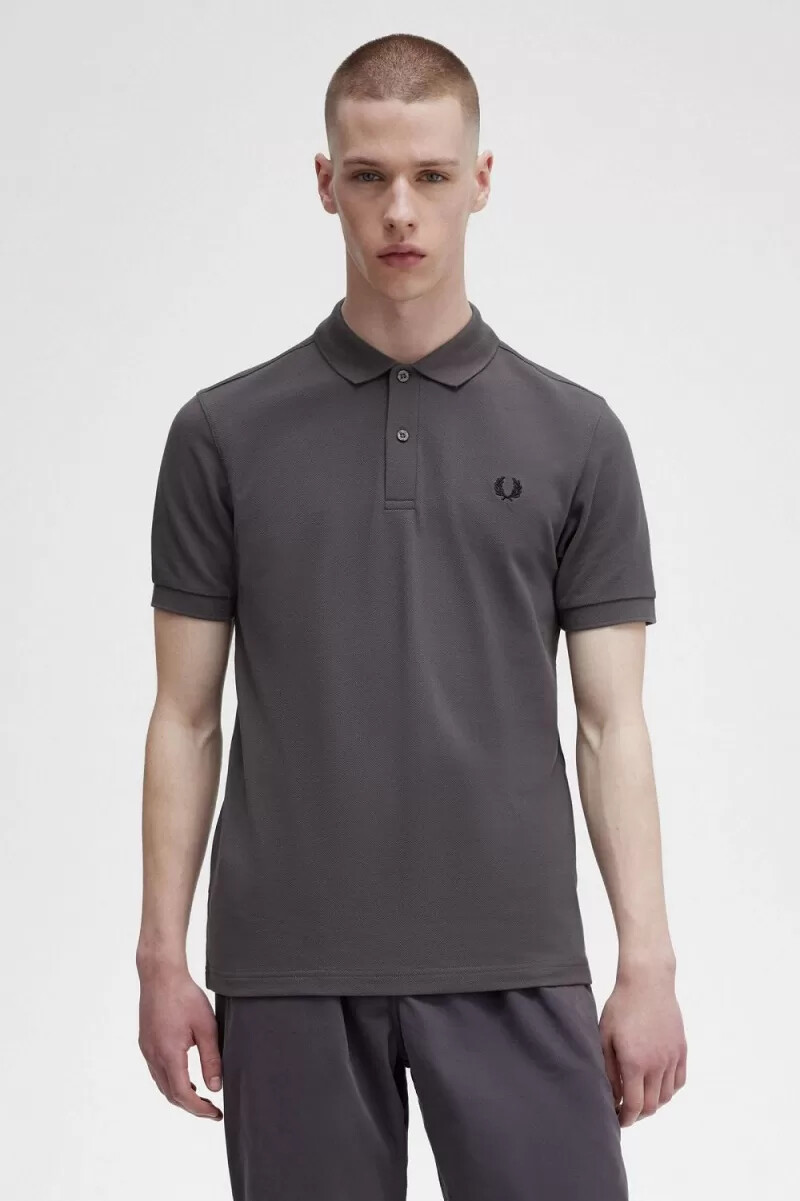 camisa fred perry m6000 para hombre en negro metalizado
