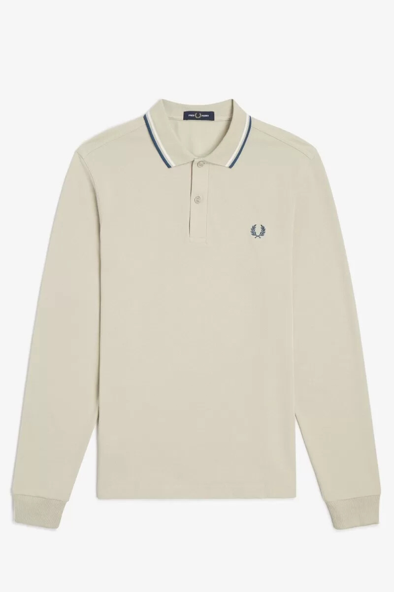 camisa fred perry m3636 para hombre color menta claro blanco nieve azul petróleo
