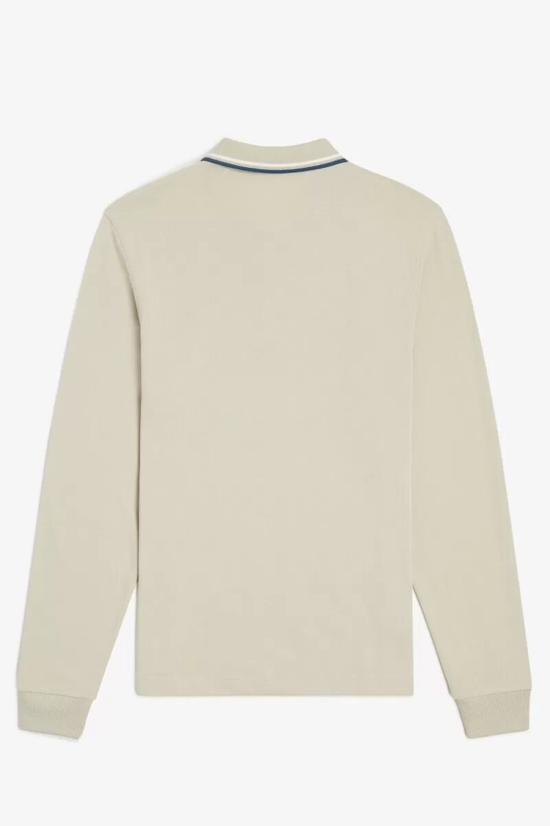 camisa fred perry m3636 para hombre color menta claro blanco nieve azul petróleo