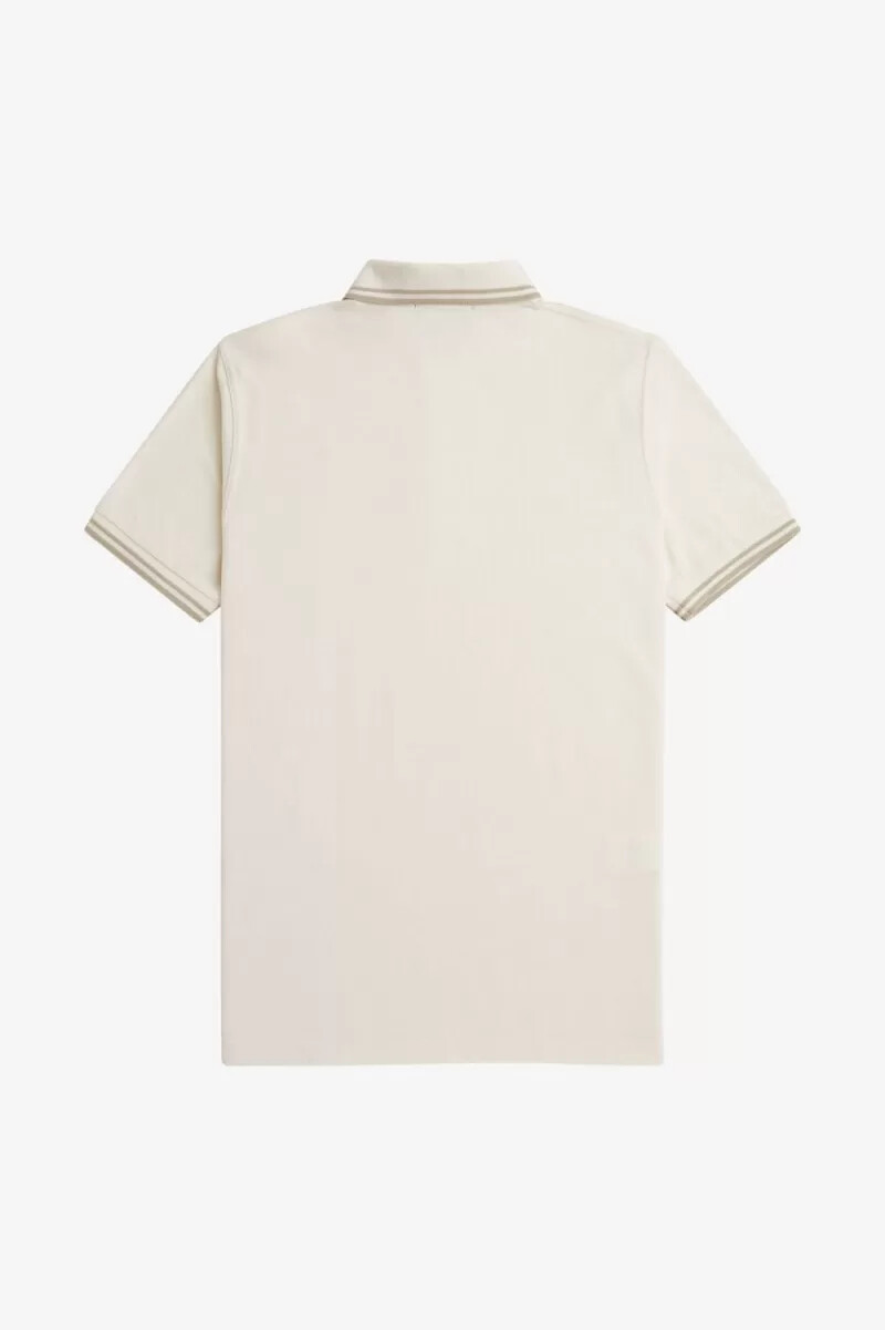 camisa fred perry m12 para hombre beige avena avena