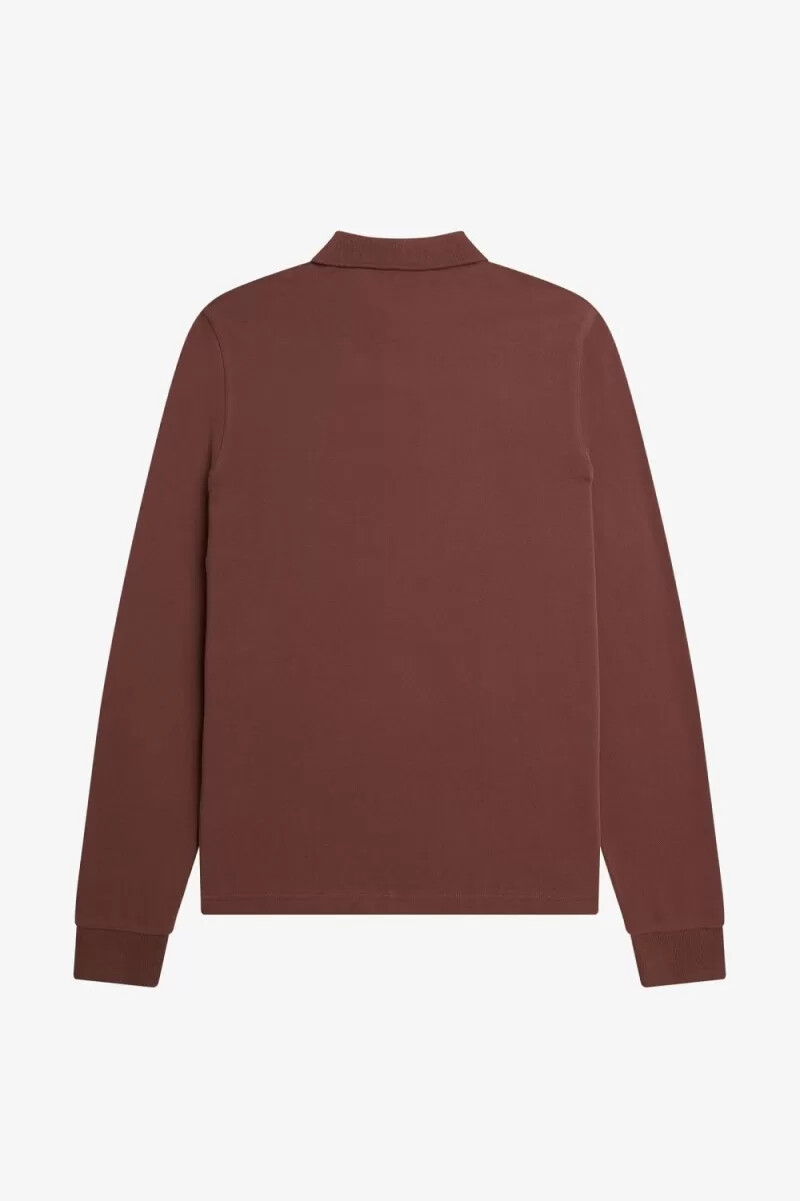 camisa fred perry m6006 para hombre color marrón whisky menta oscuro