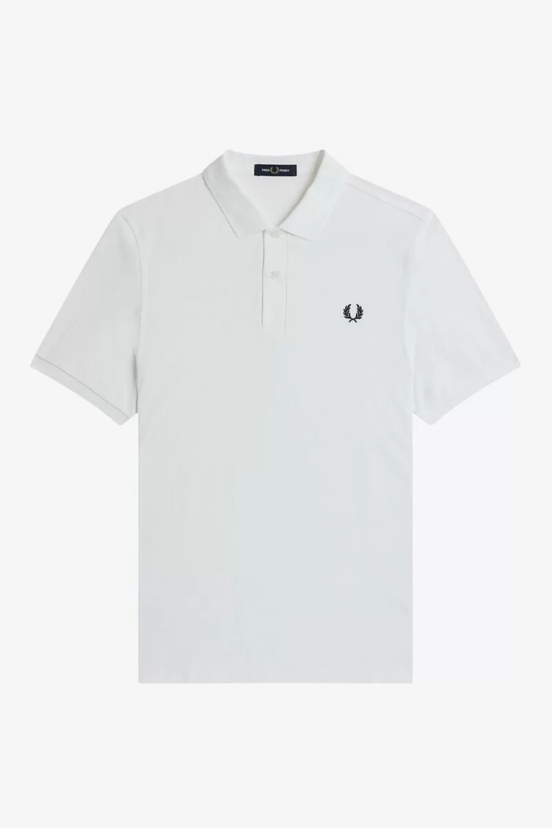 camisa fred perry m6000 para hombre blanca y azul marino