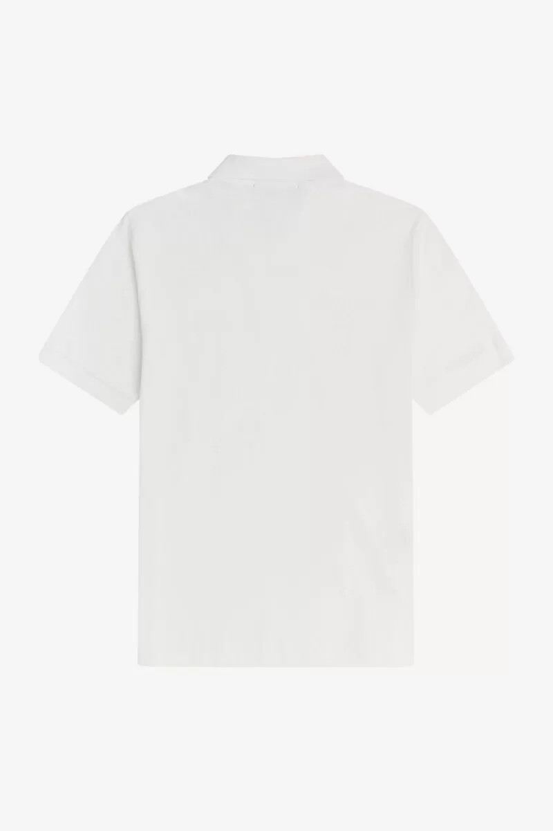 camisa fred perry m3 para hombre blanca y azul marino