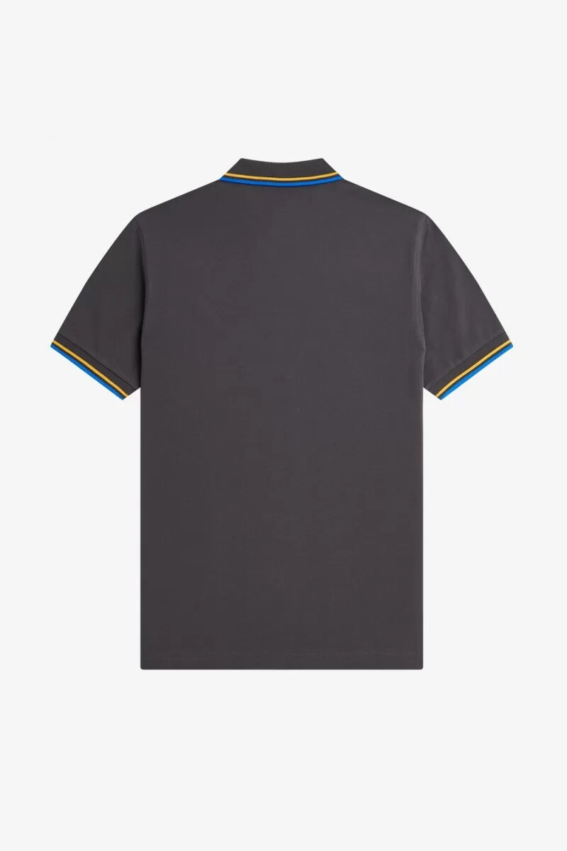 camisa fred perry m3600 para hombre color bronce golden hour kingfisher
