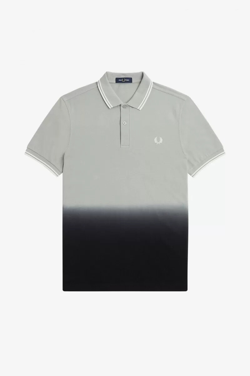 camisa fred perry ombre para hombre gris