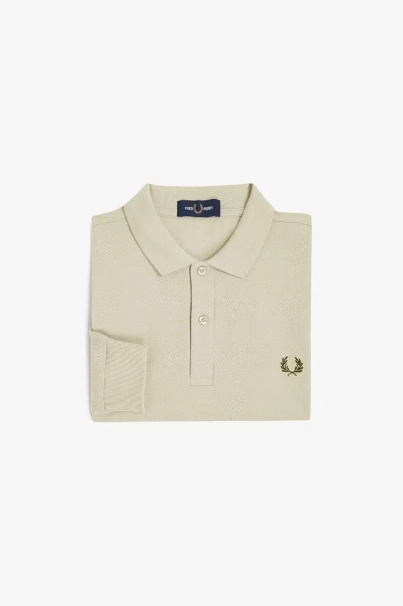 camisa fred perry m6006 para hombre color verde avena