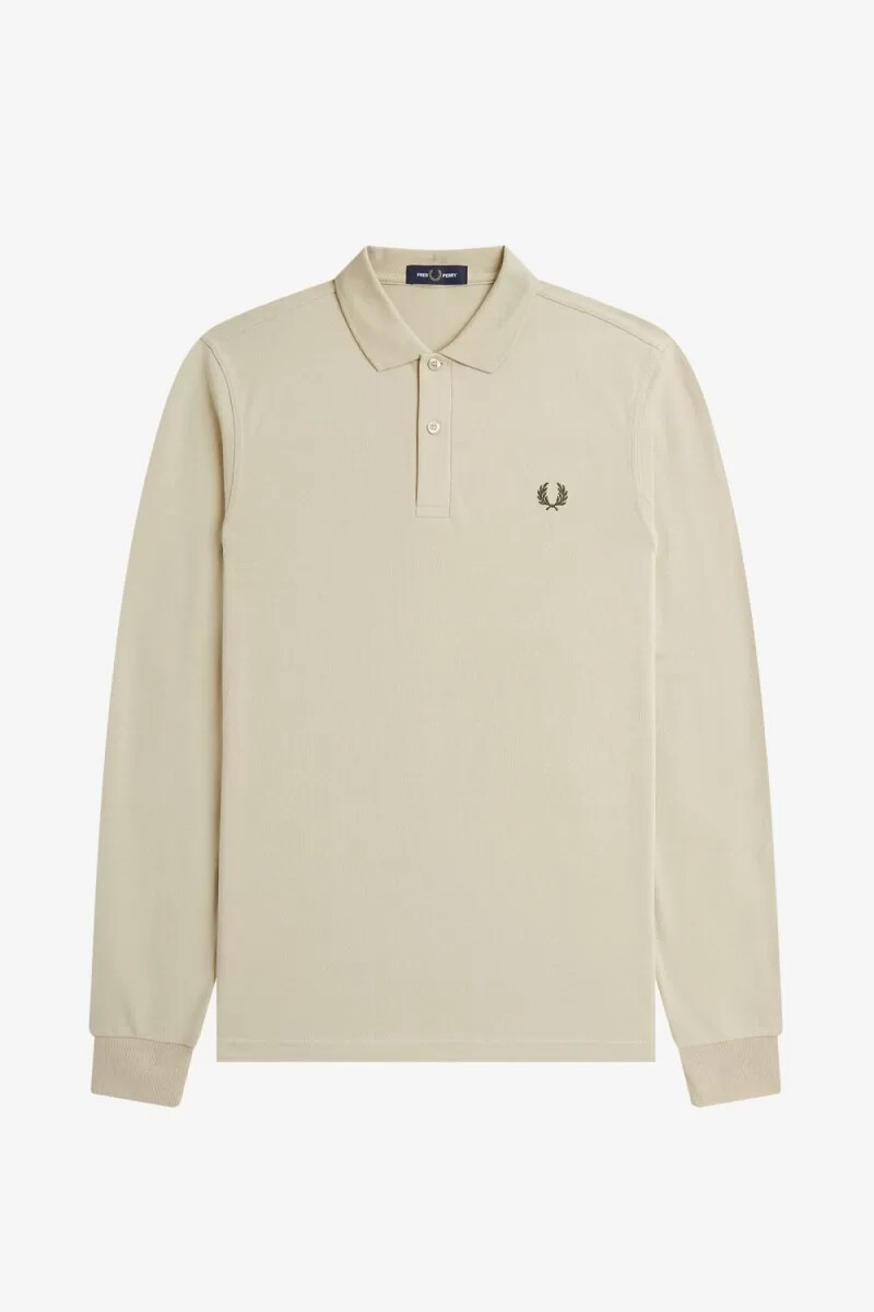 camisa fred perry m6006 para hombre color verde avena