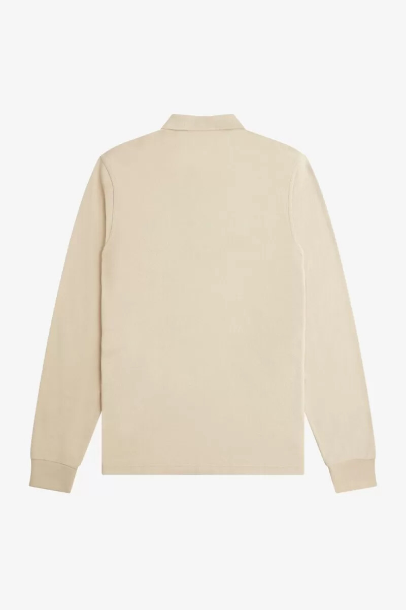 camisa fred perry m6006 para hombre color avena y negro