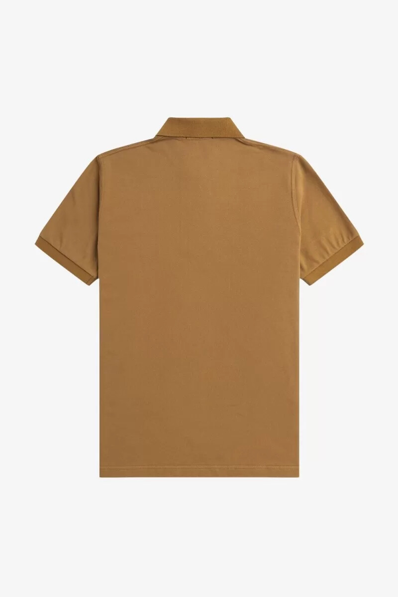 camisa fred perry m3 para hombre color café oscuro y azul marino