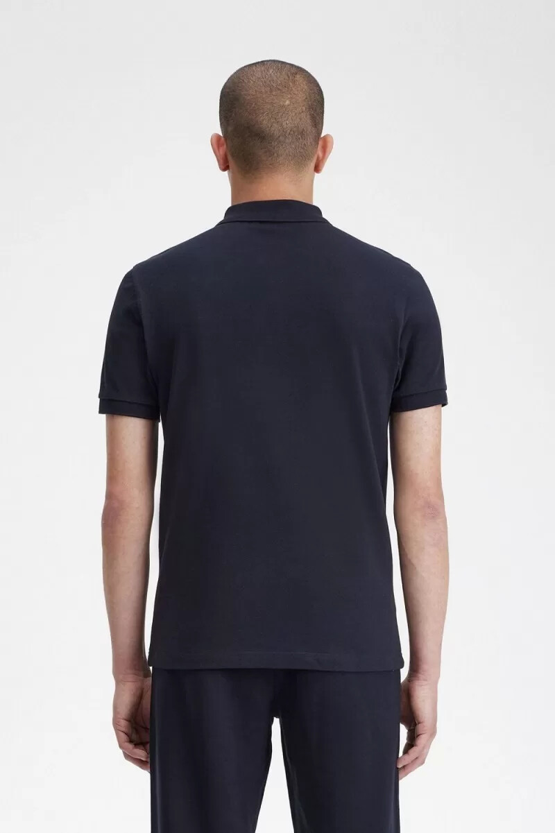camisa fred perry m3 para hombre azul marino y aguamarina