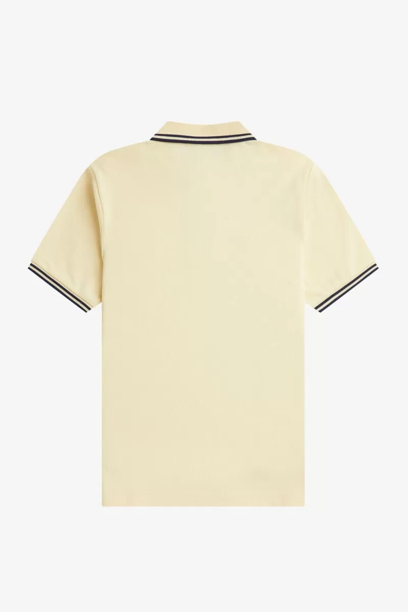 camisa fred perry g3600 para mujer color crema aguamarina azul marino francés