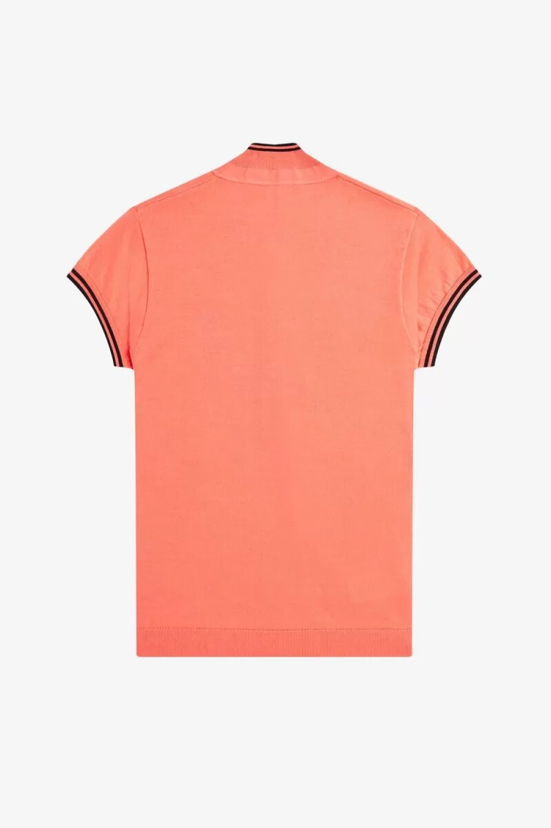 camisa de punto para mujer fred perry coral heat