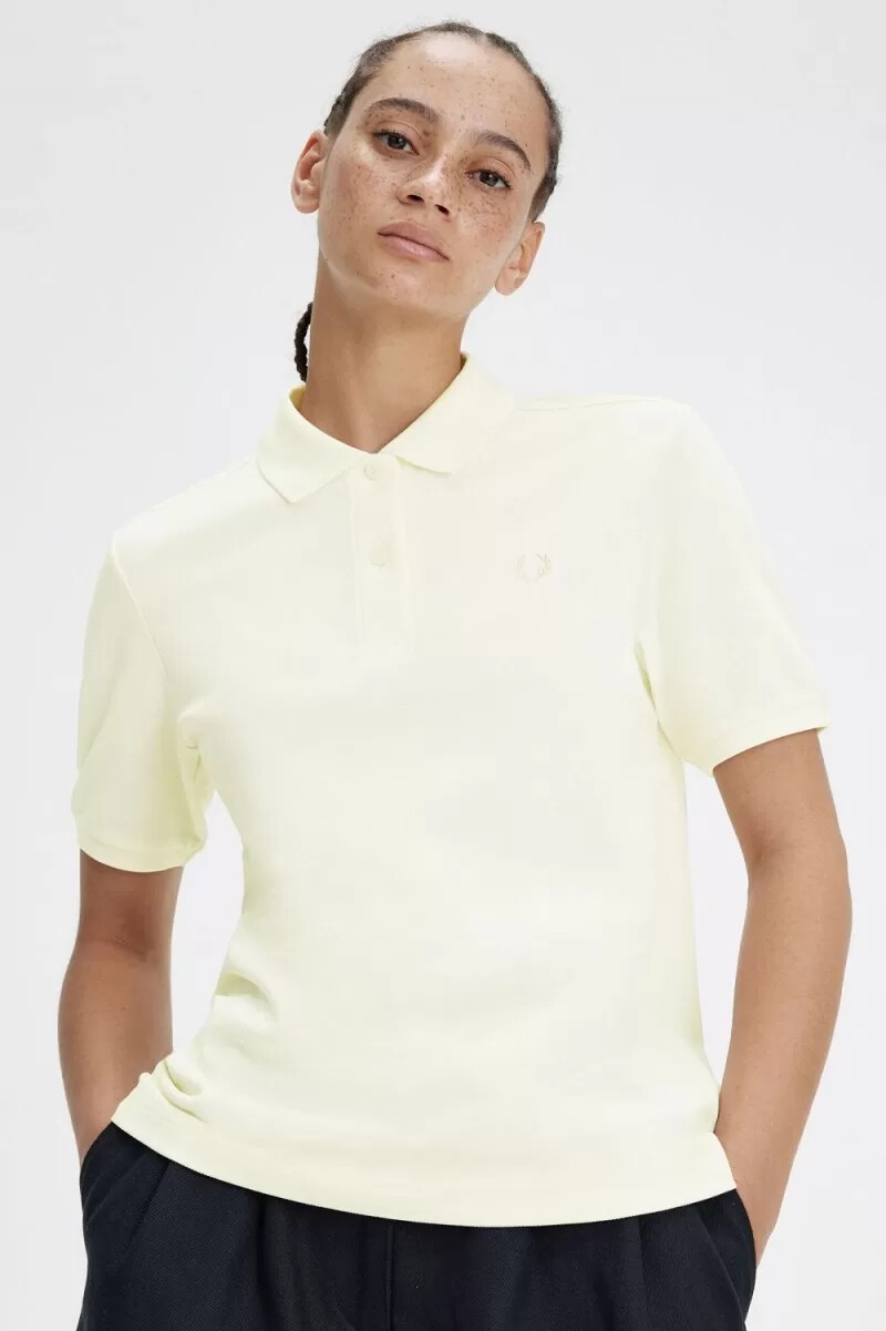 camisa fred perry g6000 para mujer beige avena